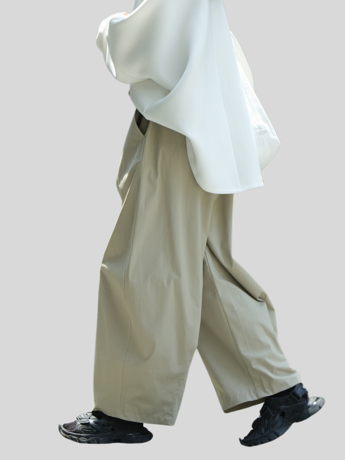 ハイウエストワイドパンツ