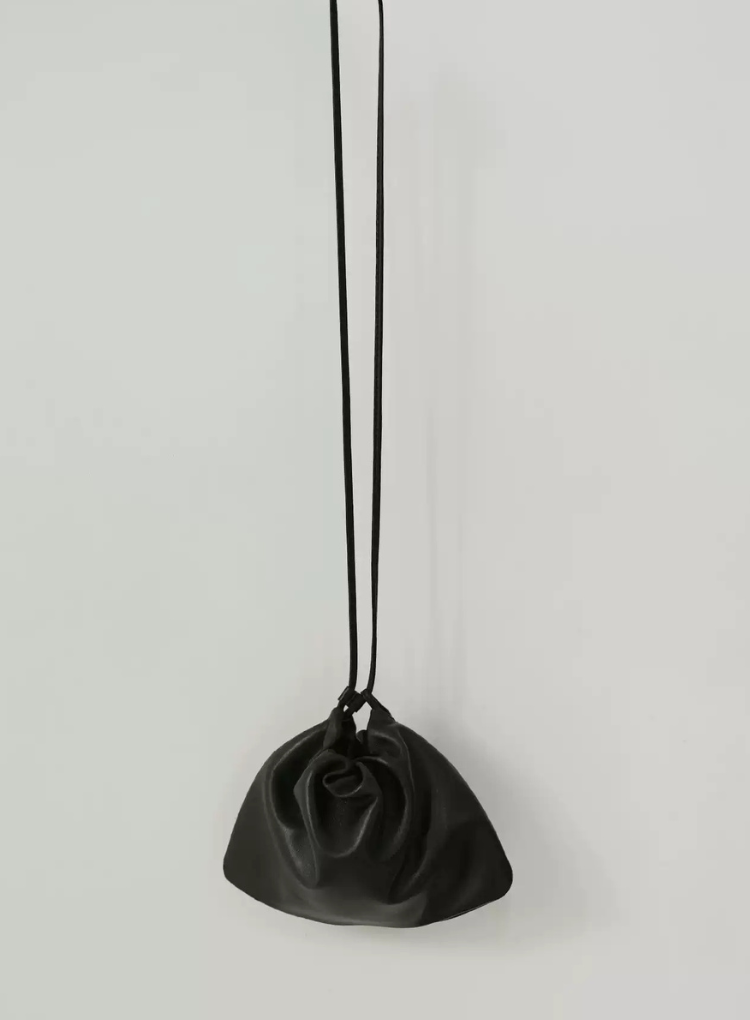ニッチレザーギャザーショルダーバッグ